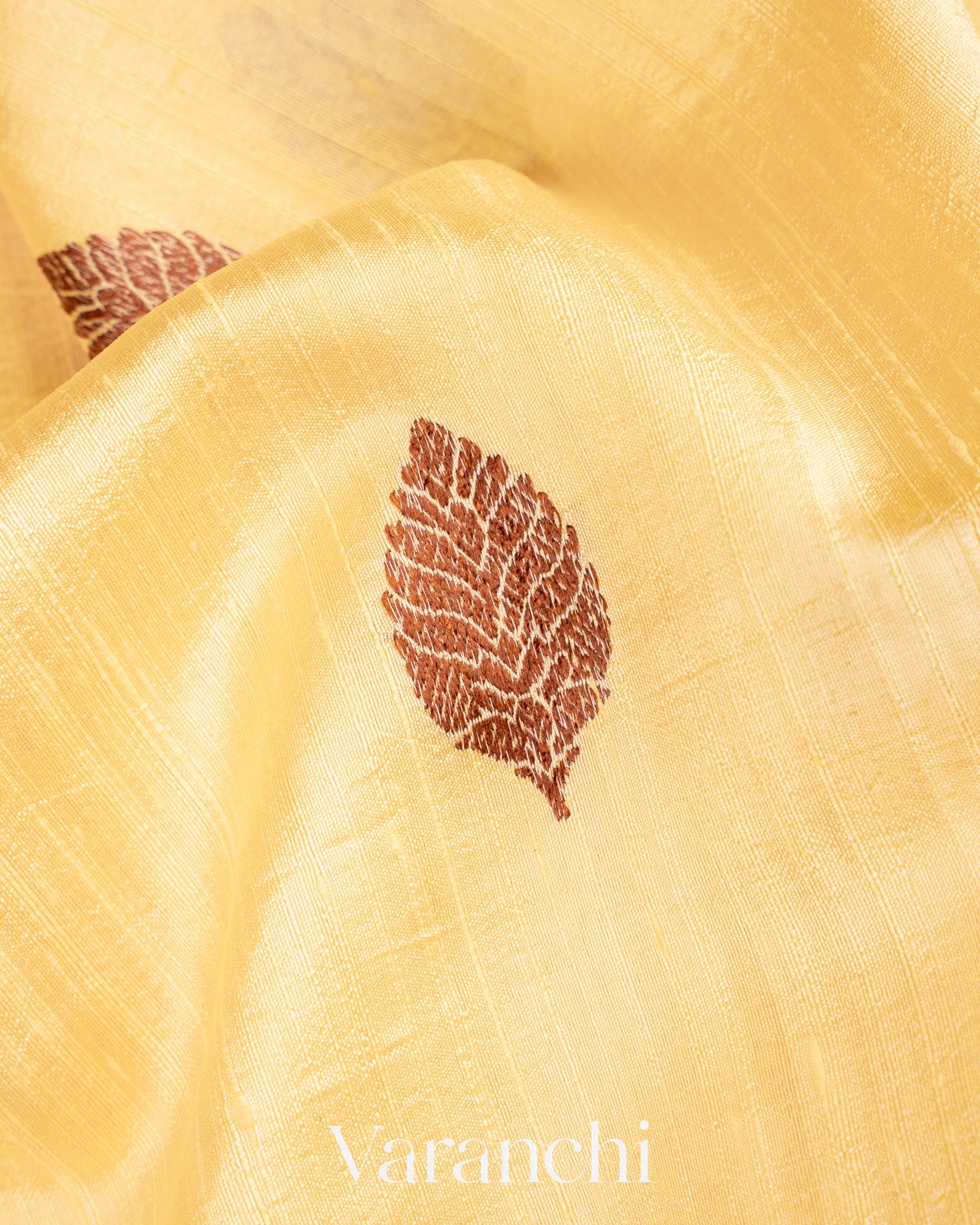 Butter Yellow Pure Raw Silk Handloom Saree
