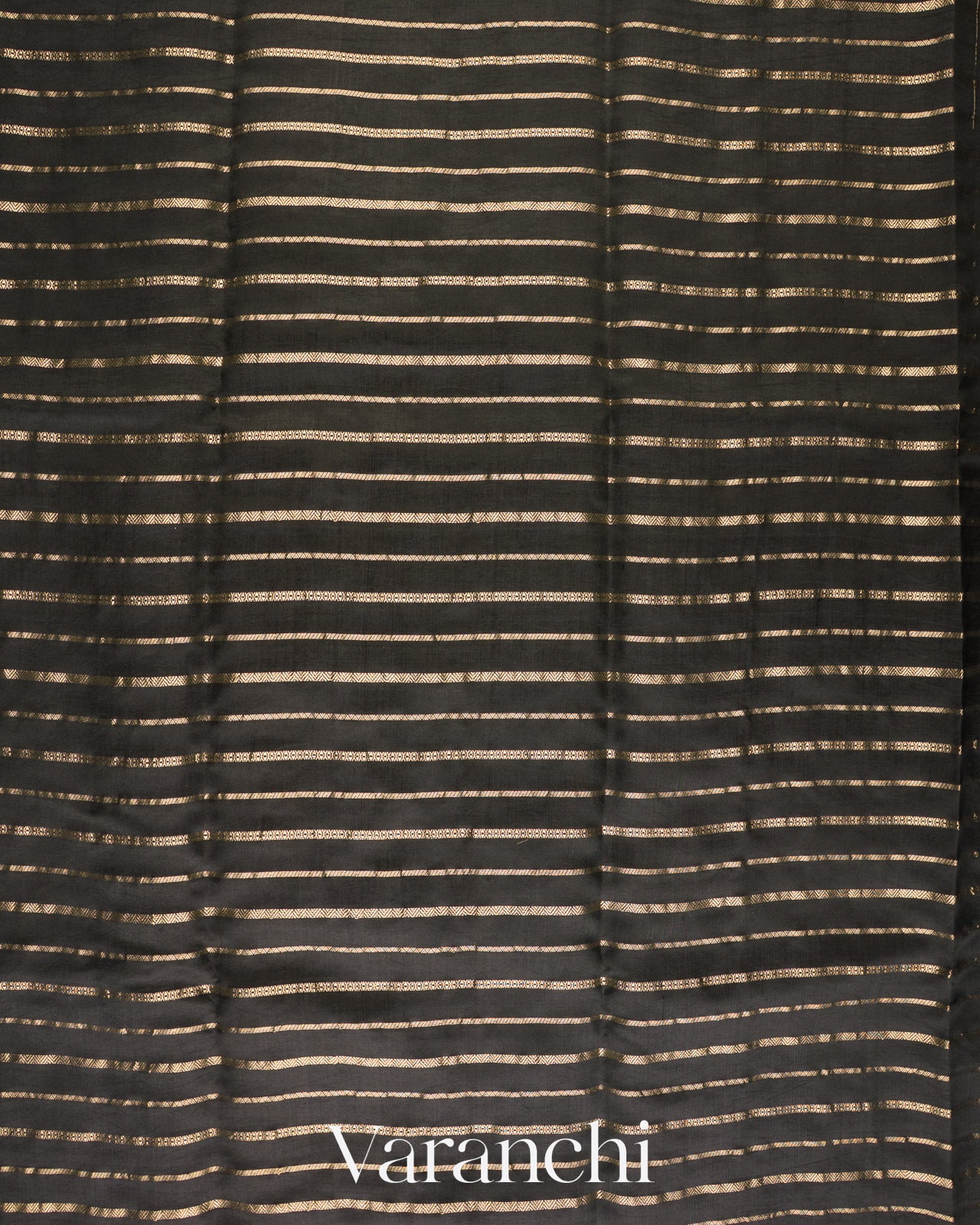 Jet Black Pure Raw Mango Silk Handloom Saree