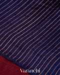 Maroon Borderless Pure Raw Silk Handloom Saree