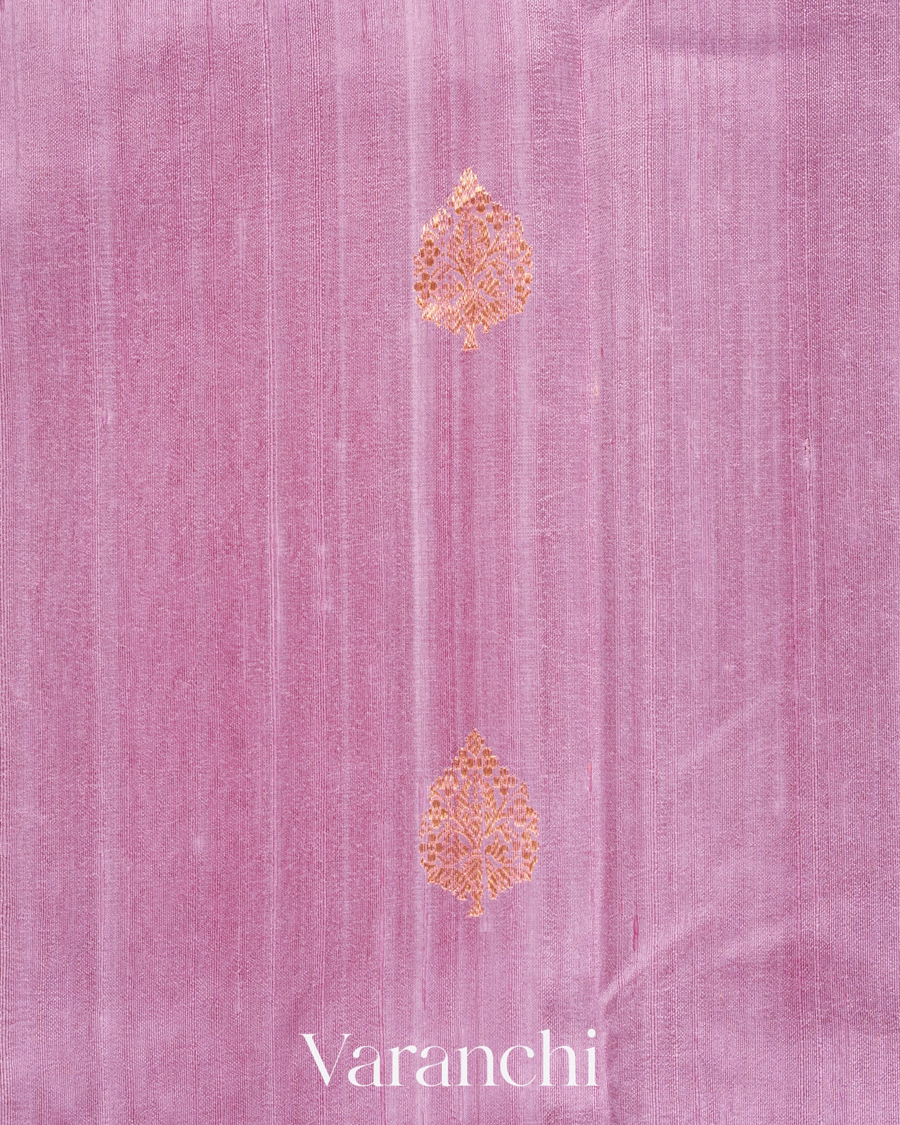 Lilac Pure Raw Silk Handloom Saree
