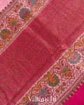 Light Pink Pure Raw Silk Handloom Saree