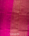 Rani Fuchsia Borderless Pure Raw Silk Handloom Saree 