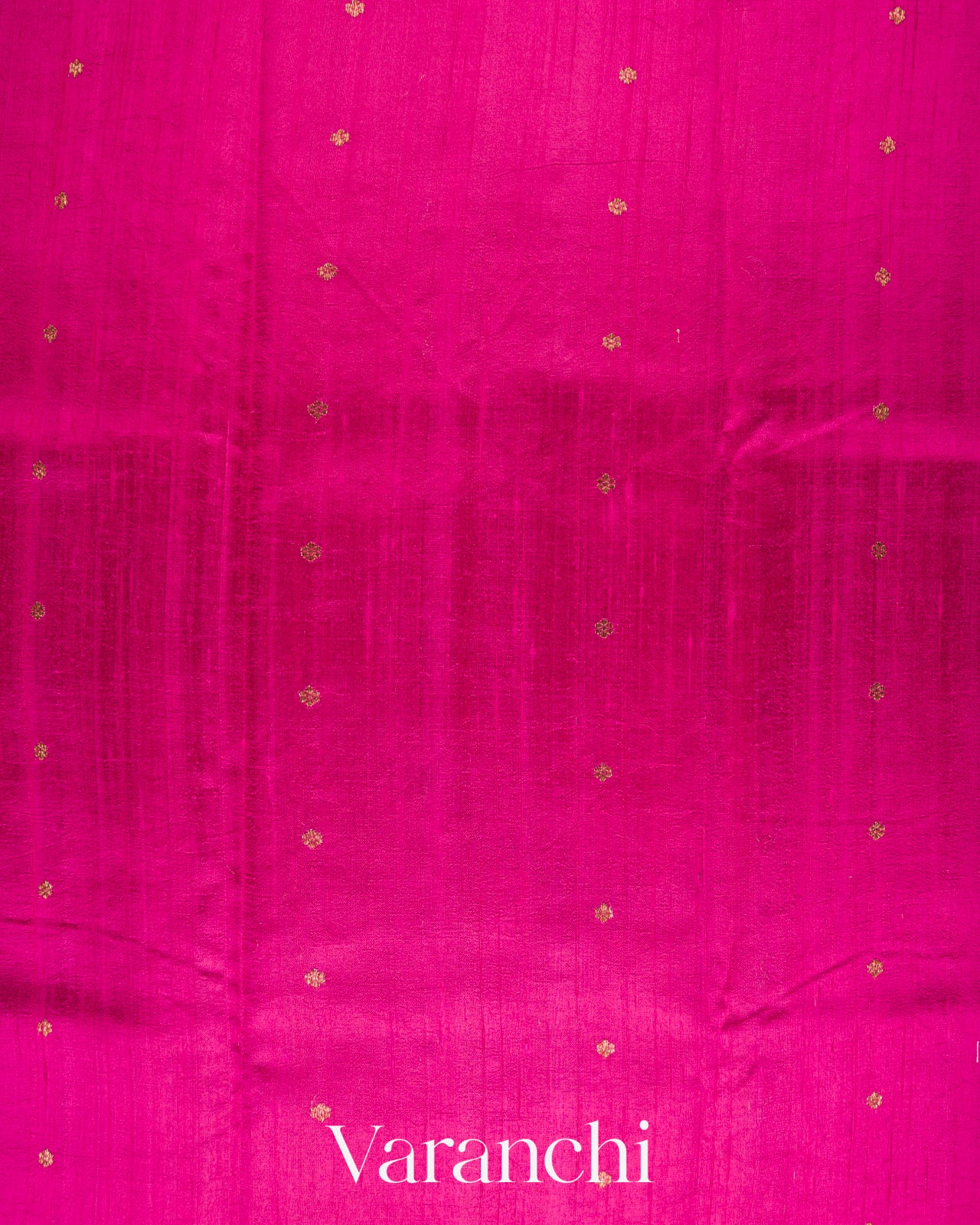 Rani Fuchsia Borderless Pure Raw Silk Handloom Saree 