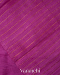 Magenta Pure Raw Silk Handloom Saree