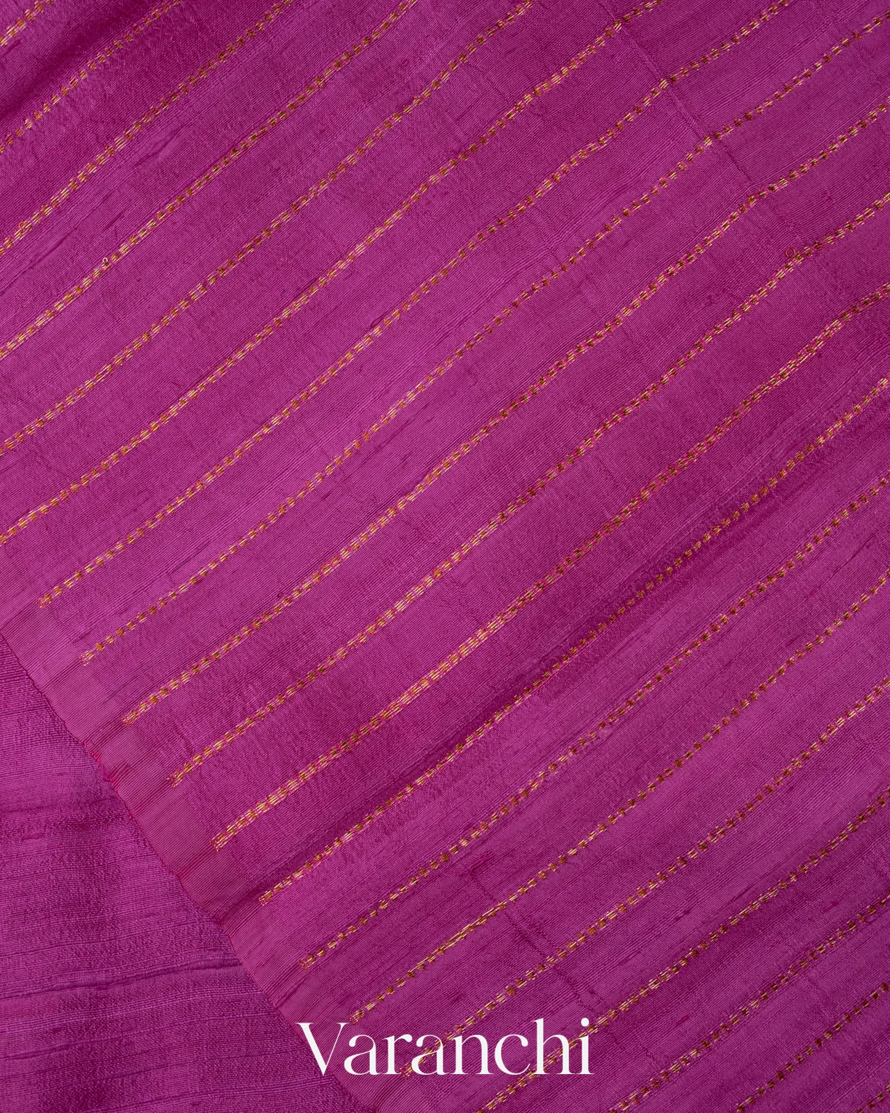 Magenta Pure Raw Silk Handloom Saree