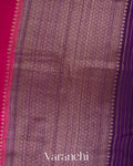 Bright Magenta Pure Raw Silk Handloom Saree