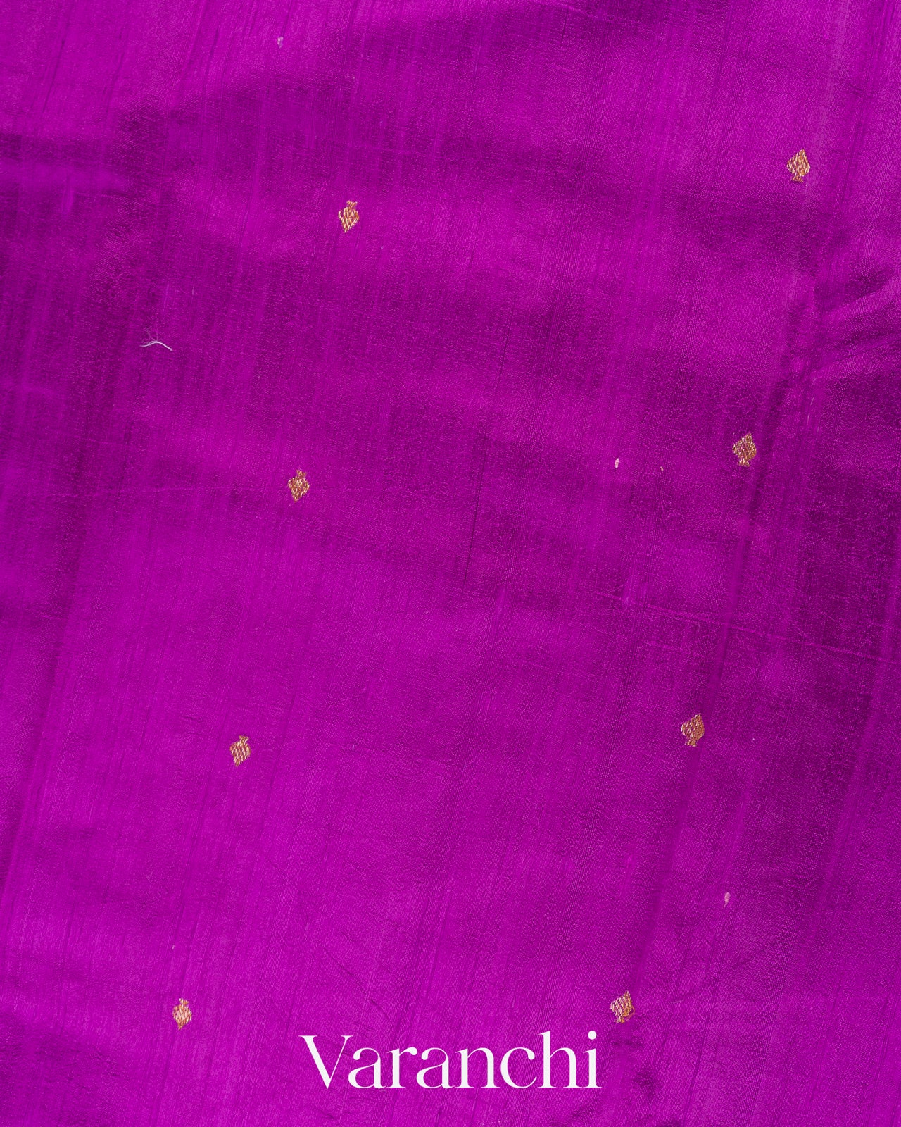 Magenta Purple Borderless Pure Raw Silk Handloom Saree