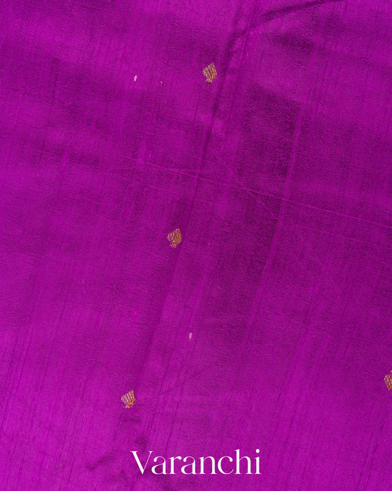 Magenta Purple Borderless Pure Raw Silk Handloom Saree