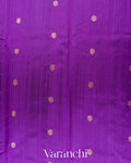 Purple Pure Raw Silk Handloom Saree