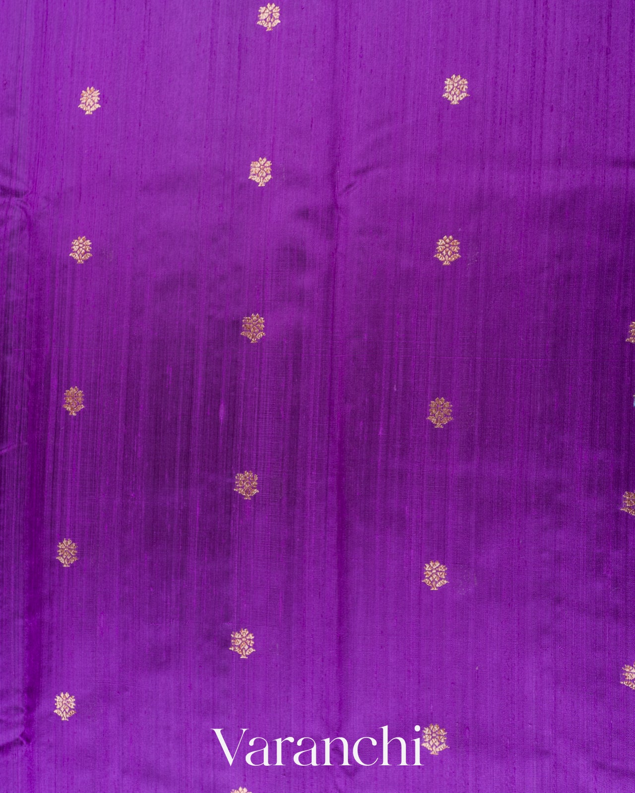 Purple Pure Raw Silk Handloom Saree