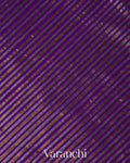 Royal Purple with Tissue Stripes Pure Raw Silk Handloom Saree 