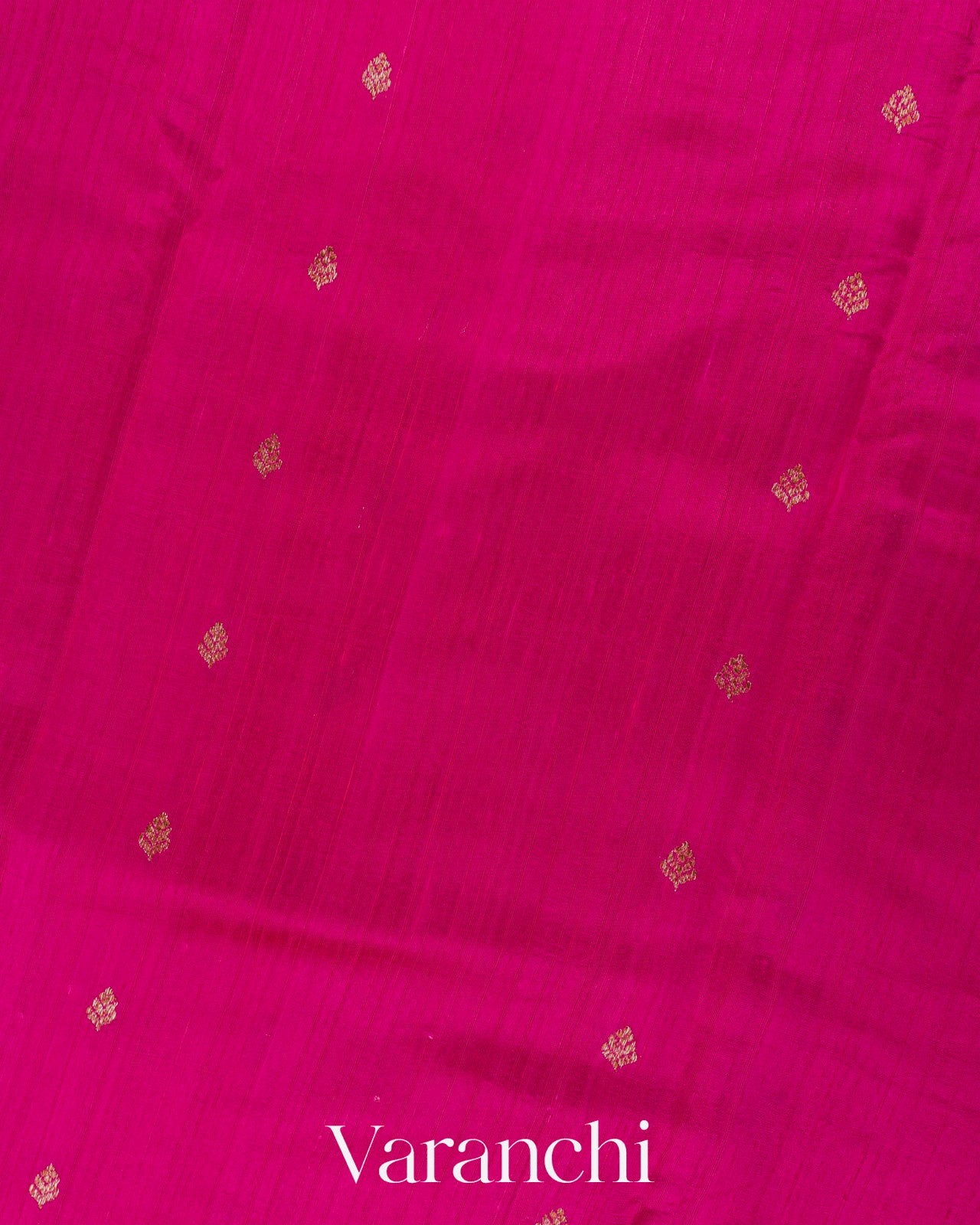 Rani Pink Borderless Pure Raw Silk Handloom Saree 