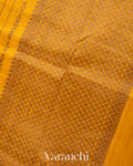 Turmeric Yellow Pure Raw Silk Handloom Saree