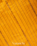Turmeric Yellow Pure Raw Silk Handloom Saree