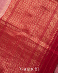Baby Pink Pure Raw Silk Handloom Saree