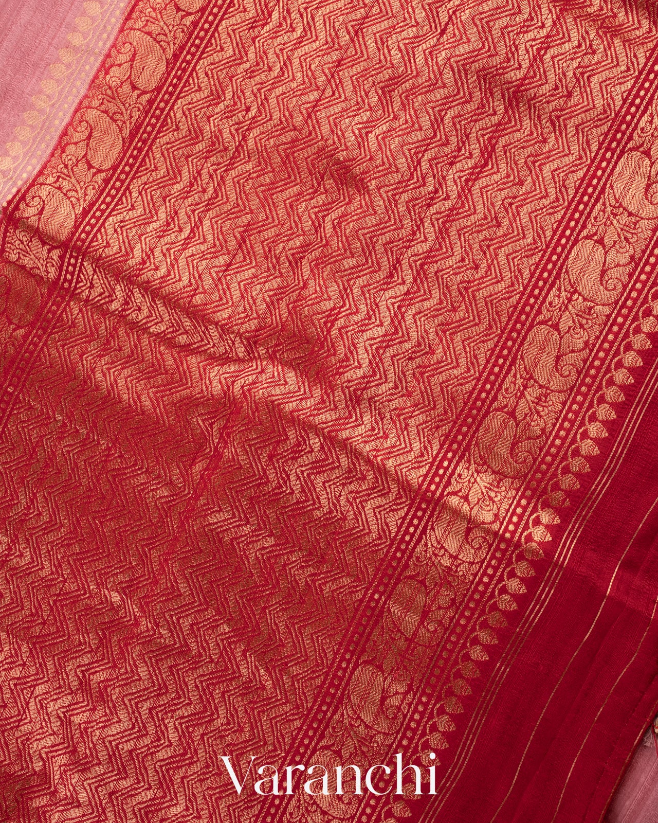 Baby Pink Pure Raw Silk Handloom Saree