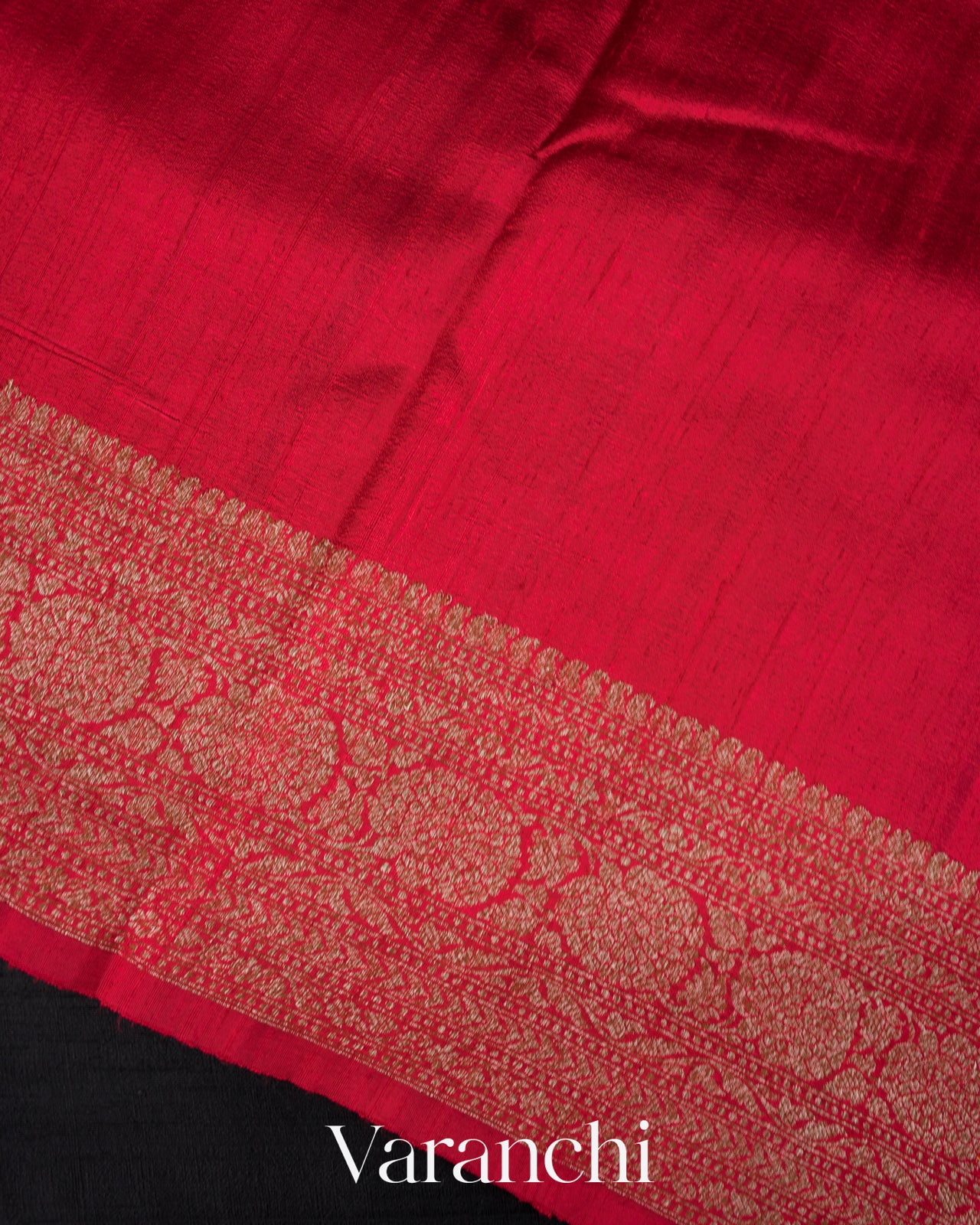 Black Pure Raw Silk Handloom Saree