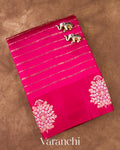 Deep Magenta Pink Poona Silk Handloom Saree