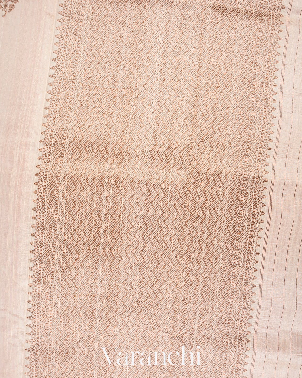 Off White Raw Silk Handloom Saree