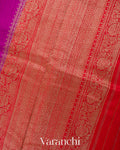 Magenta Purple Pure Raw Silk Handloom
