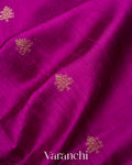 Magenta Purple Pure Raw Silk Handloom