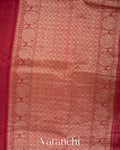 Maroon Pure Raw Silk Handloom Saree 