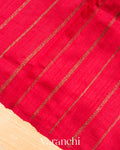 Off-White Borderless Pure Raw Silk Handloom Saree