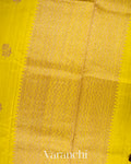Mustard Yellow Pure Raw Silk Handloom Saree