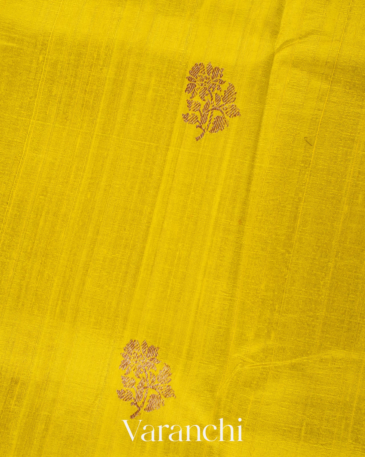 Mustard Yellow Pure Raw Silk Handloom Saree