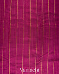 Royal Plum Borderless Striped Pure Raw Silk Handloom Saree