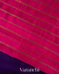 Royal Purple Borderless Pure Raw Silk Handloom Saree