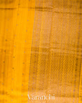 Turmeric Yellow Borderless Pure Raw Silk Handloom Saree