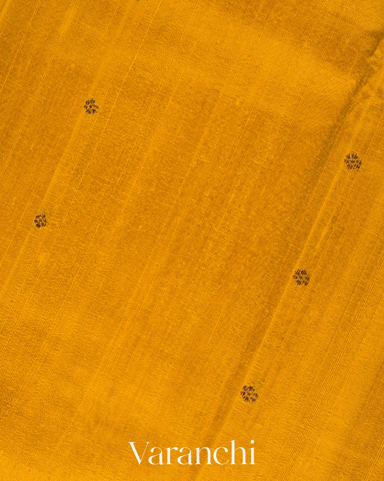 Turmeric Yellow Borderless Pure Raw Silk Handloom Saree