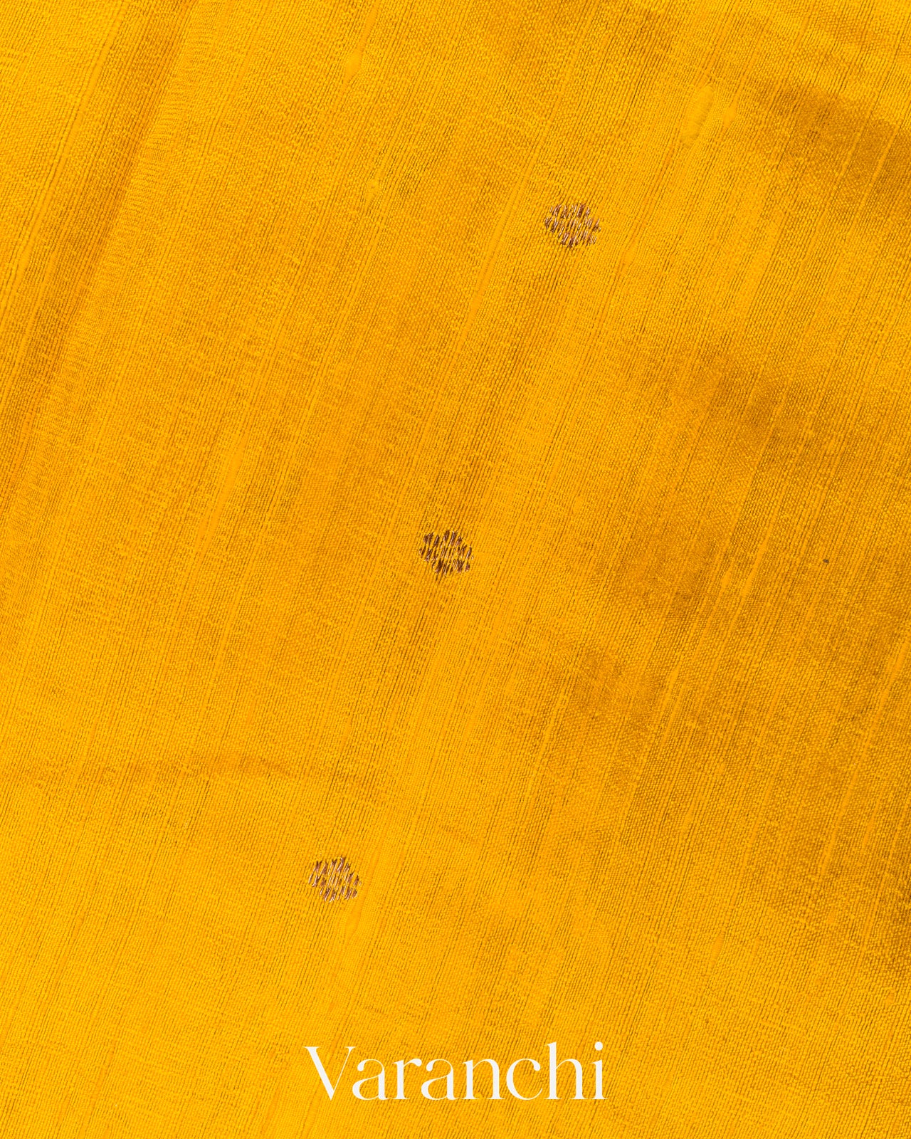 Turmeric Yellow Borderless Pure Raw Silk Handloom Saree