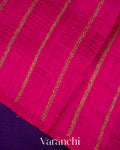 Violet Borderless Pure Raw Silk Handloom Saree