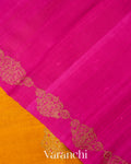 Amber Yellow Raw Silk Handloom Saree 