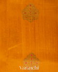 Amber Yellow Raw Silk Handloom Saree 