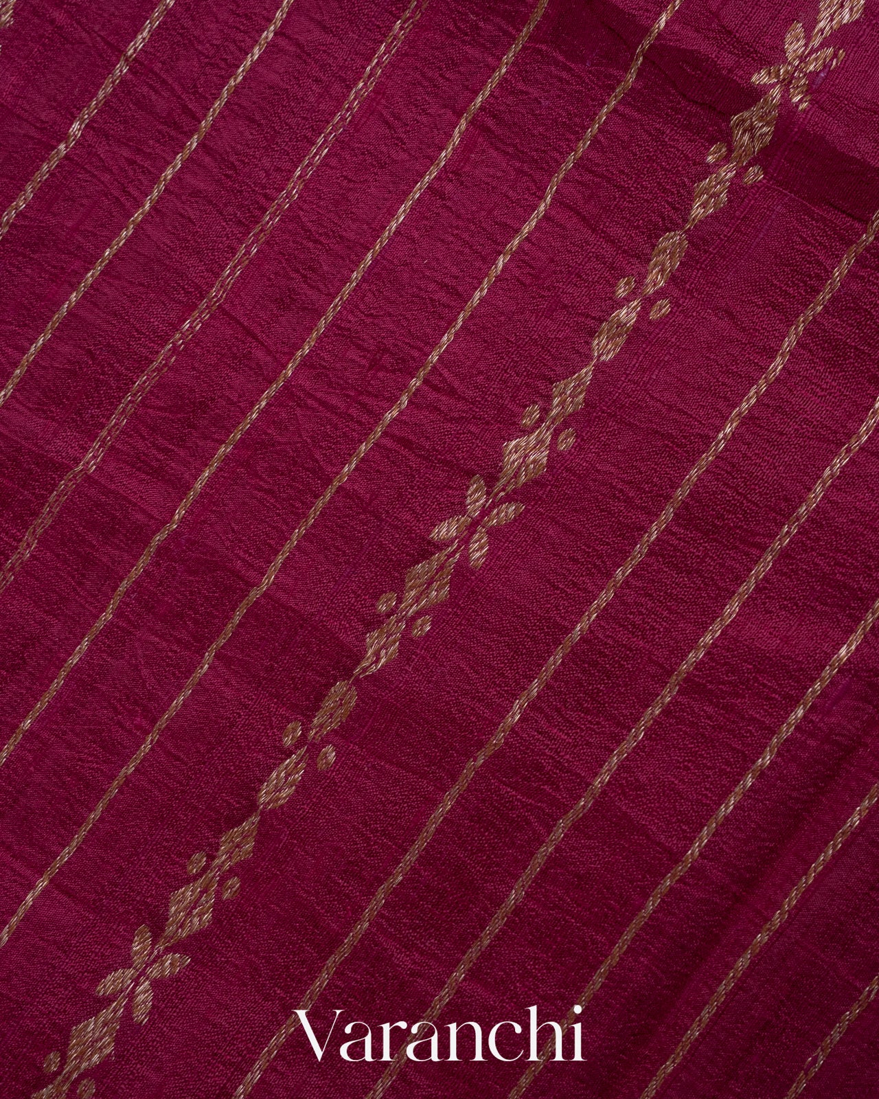 Wine Pure Raw Silk Handloom Saree