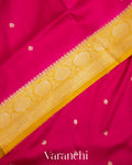 Bright Pink Pure Katan Silk Handloom Saree