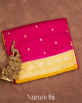 Bright Pink Pure Katan Silk Handloom Saree