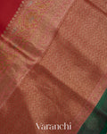 Red Pure Kora Silk Handloom Saree