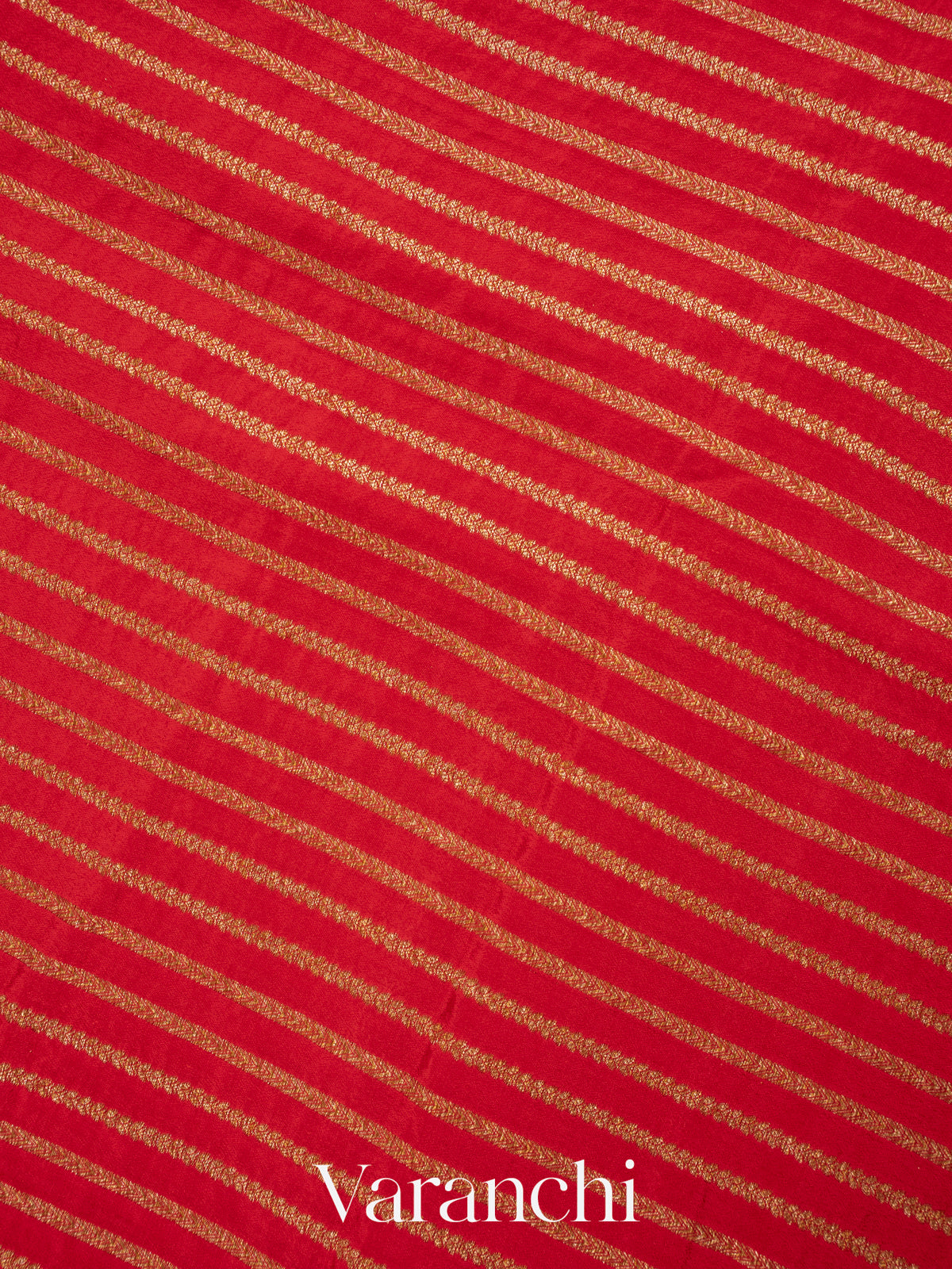 Red Pure Crepe Silk Handloom Saree