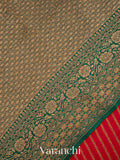 Red Pure Crepe Silk Handloom Saree