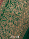 Red Pure Crepe Silk Handloom Saree