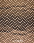 Deep Coffee Brown Patola Printed Pure Silk Cotton Tissue Saree 