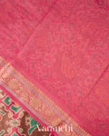 Cocoa Brown Patola Printed Pure Silk Cotton Tissue Saree