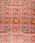 Cocoa Brown Patola Printed Pure Silk Cotton Tissue Saree