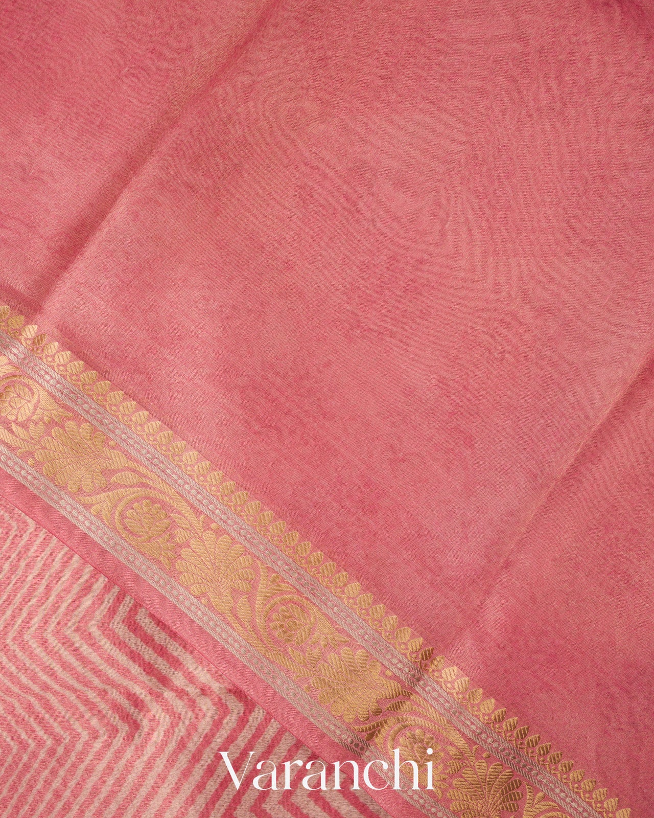 Light Pink Digital Printed Pure Silk Cotton Tissue Saree