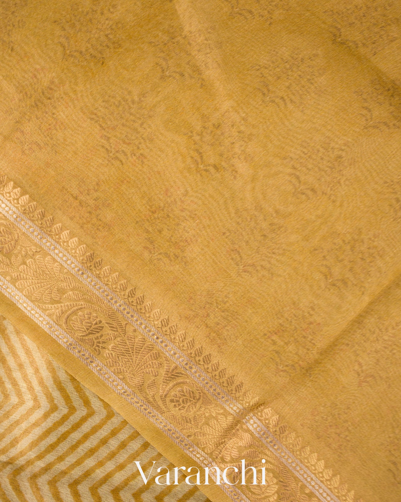 Buttercream Yellow Digital Printed Pure Silk Cotton Tissue Saree