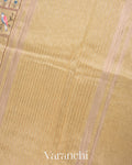 Ivory All-Over Embroidered Pure Silk Linen Saree